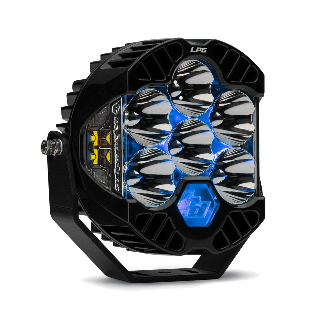 LP6 Pro LED Auxiliary Light Pod Light Pattern Driving/Combo Blue Backlight Baja Designs 270015