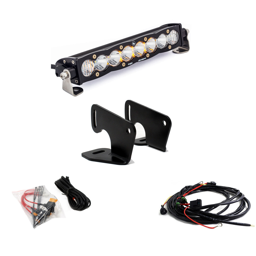 Polaris RZR Pro XP Hood Mount Light Kit 10 Inch S8 Baja Designs 447166