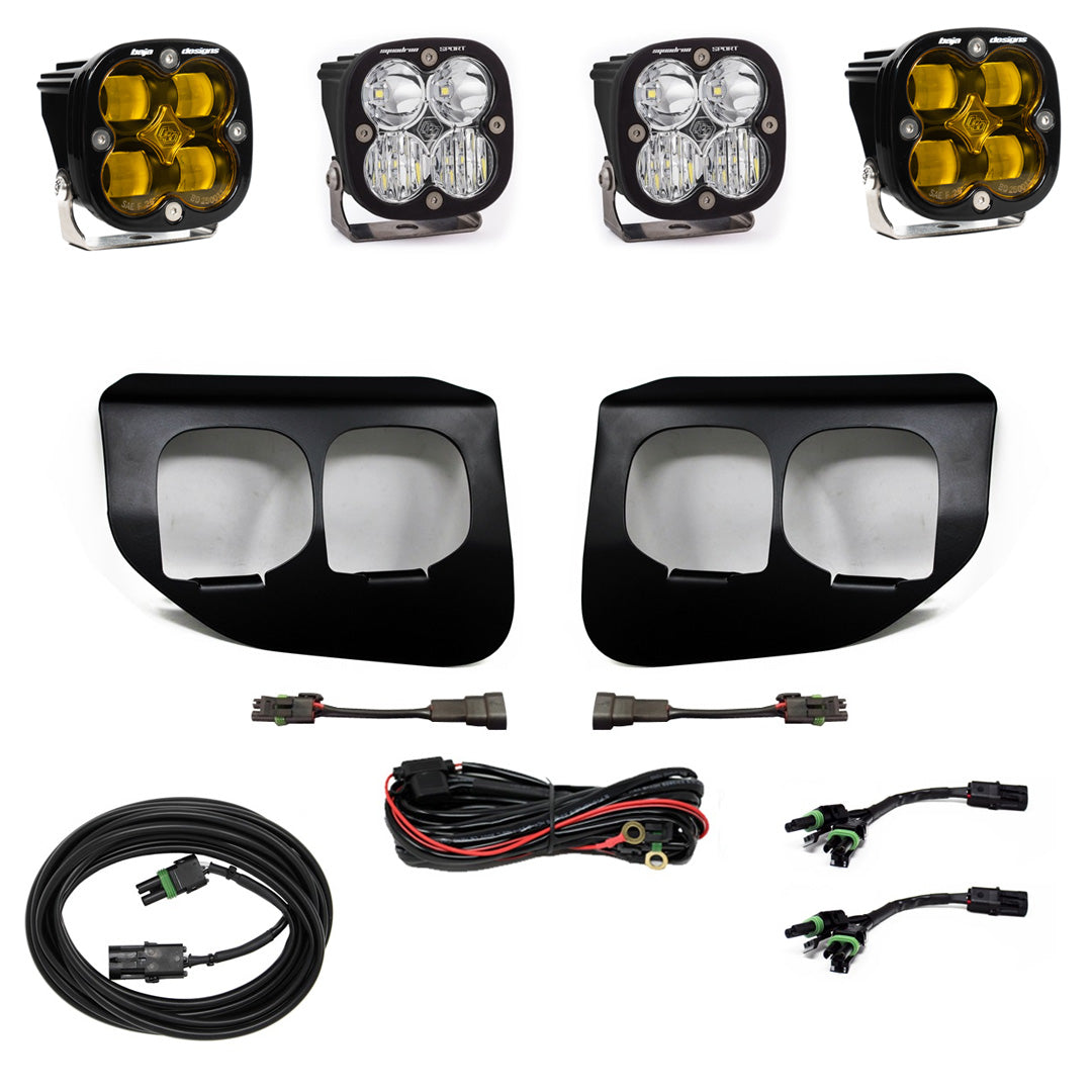 Ford Super Duty (20-22) Fog Lights Dual FPK Baja Amber SAE/Sport DC Baja Designs 447739
