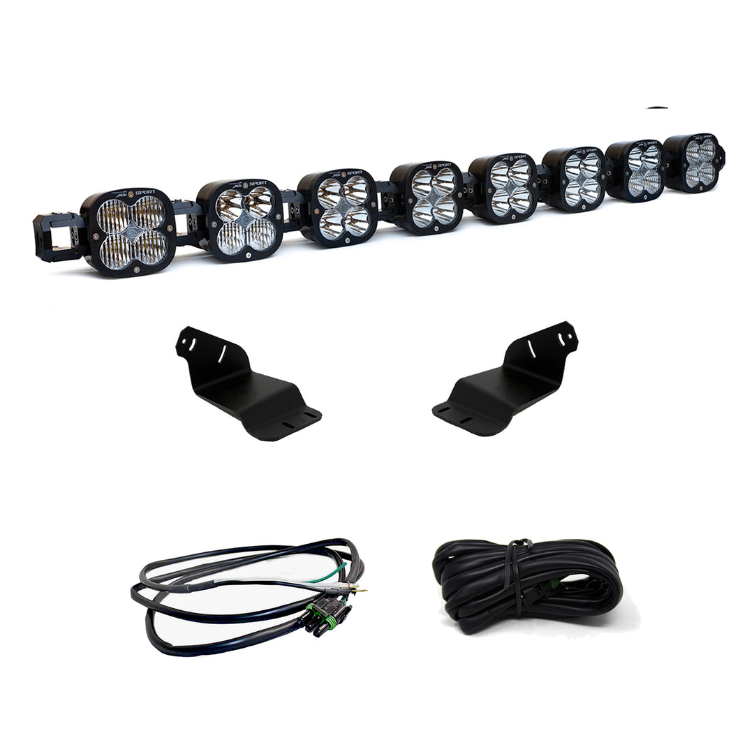 Bronco Roof Light Bar Kit 21-Up Ford Bronco 8 XL Linkable w/Upfitter Baja Designs 447756UP
