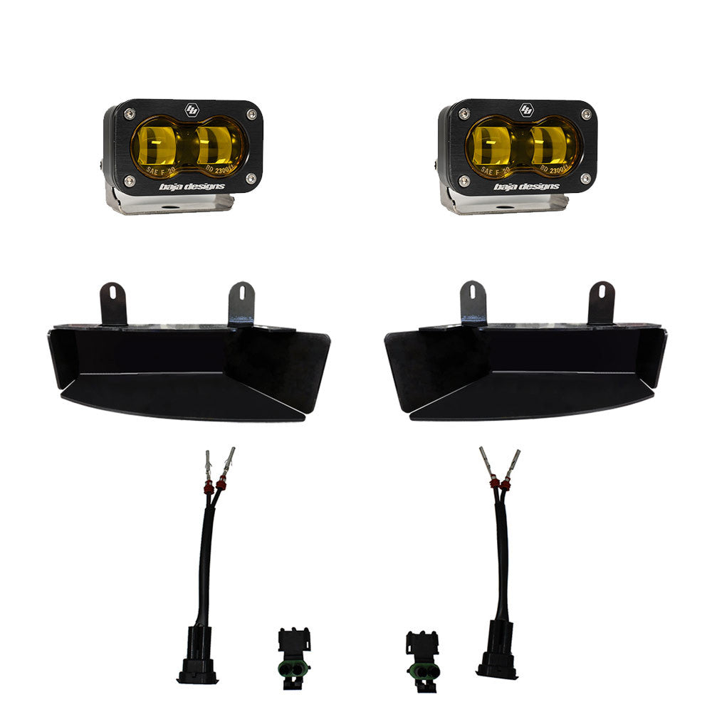 RAM S2 SAE Fog Pocket Light Kit Amber RAM 19-Present 2500/3500 Baja Designs 448170