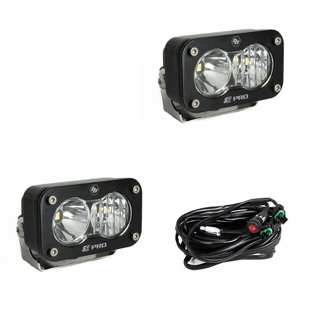 LED Light Pods Driving Combo Pattern Pair S2 Pro Series Baja Designs 487803