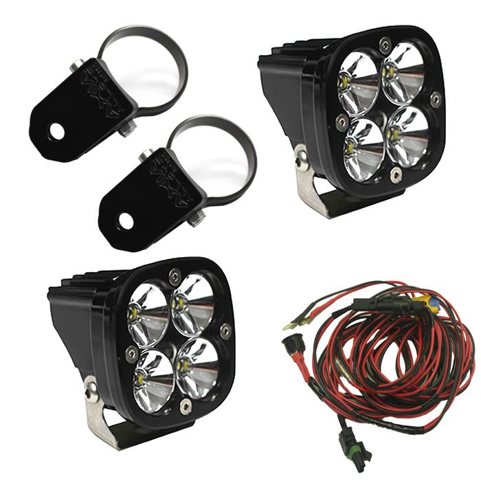 LED Light Pods Kit W/A Pillar Mounts 2.00 Inch Harness Squadron Pro Baja Designs 497102