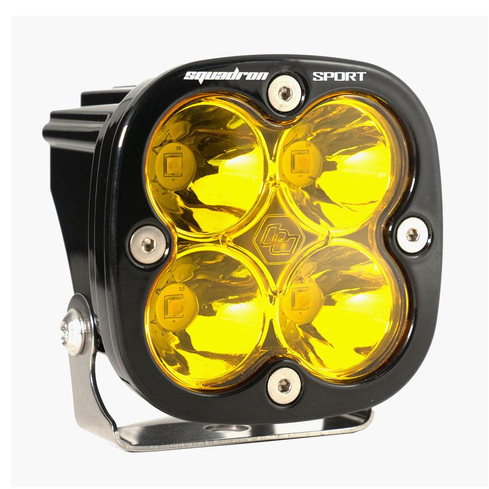 LED Light Pod Spot Pattern Clear Baja Amber Black Squadron Sport Baja Designs 550011