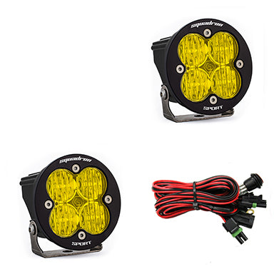 LED Light Pods Baja Amber Lens Wide Cornering Pair Squadron R Sport Baja Designs 587815