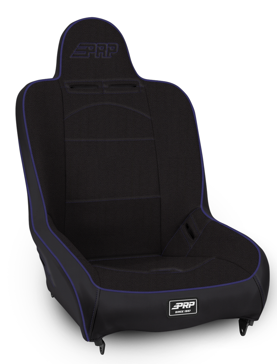 Premier High Back Suspension Seat Black and Purple Tweed PRP Seats