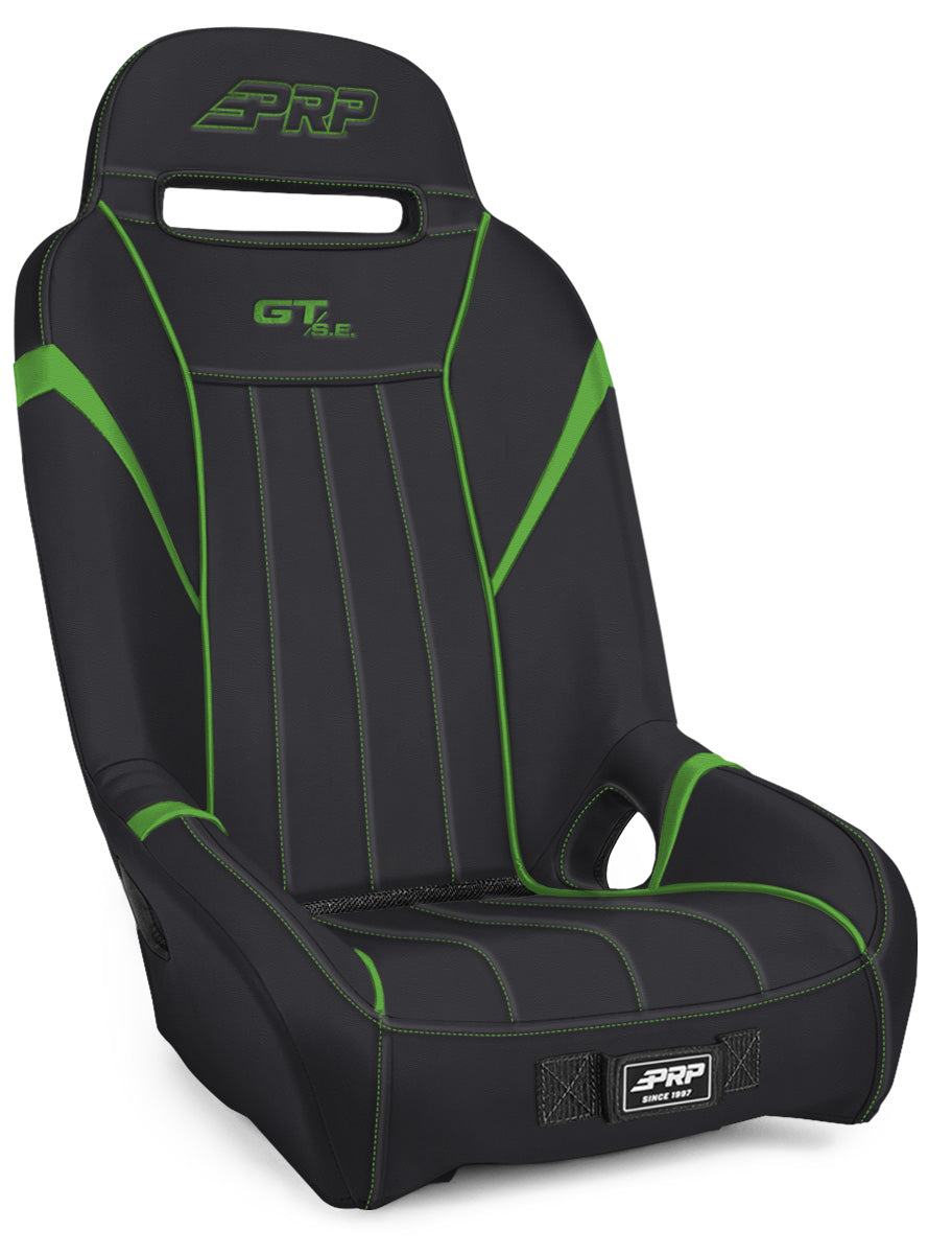 GT/S.E. Suspension Seat Black and Green PRP Seats