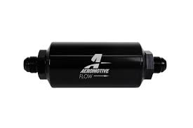 Aeromotive Male AN‑08 100‑Micron Stainless Inline Fuel Filter – P/N 12379