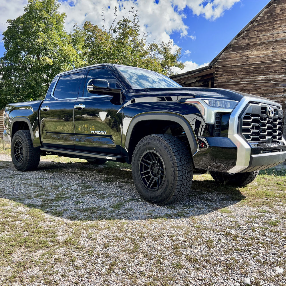 Tundra Rock Sliders For 22-24 Toyota Tundra Black Powdercoat Steel Rock Slide Engineering BD-SL-100-TUN