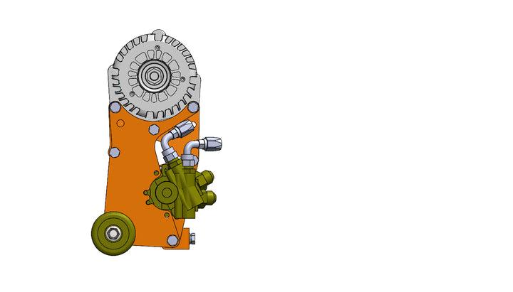 GoatBuilt 4421 GM LS Truck CBR TC Pump  Alternator Relocation Bracket, Truck Belt Spacing