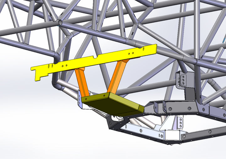 IBEX Engine Crossmember, V 1.2 With Bushings and Hardware