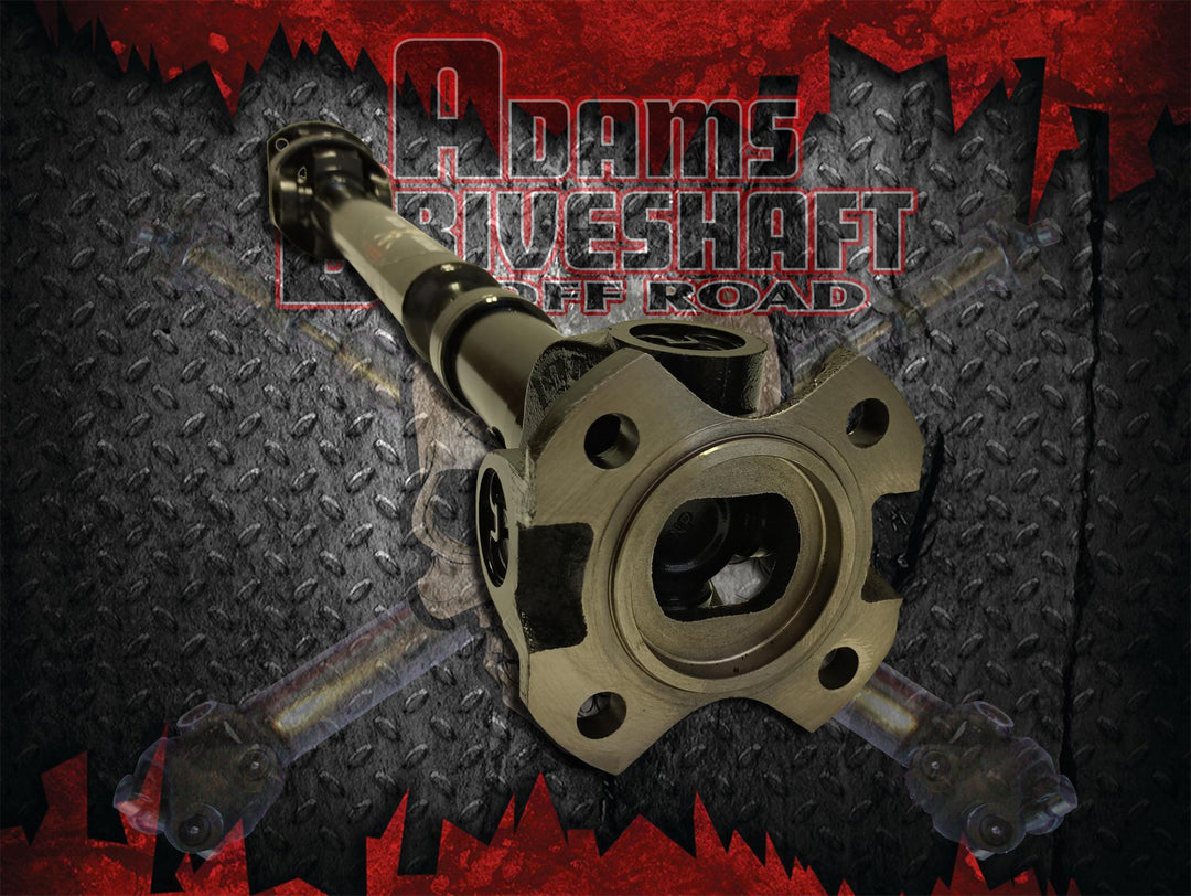 Adams Driveshaft OEM Flange Style JK Front 1350 CV Driveshaft Extreme Duty Series Solid U-Joint ASDJK-1350F-S-OEM