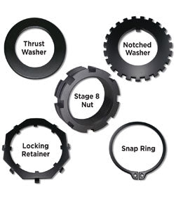 Stage 8 X-LOCK Dana 60 and 70 Locking Spindle Nut Assembly - Skinny Pedal Racing