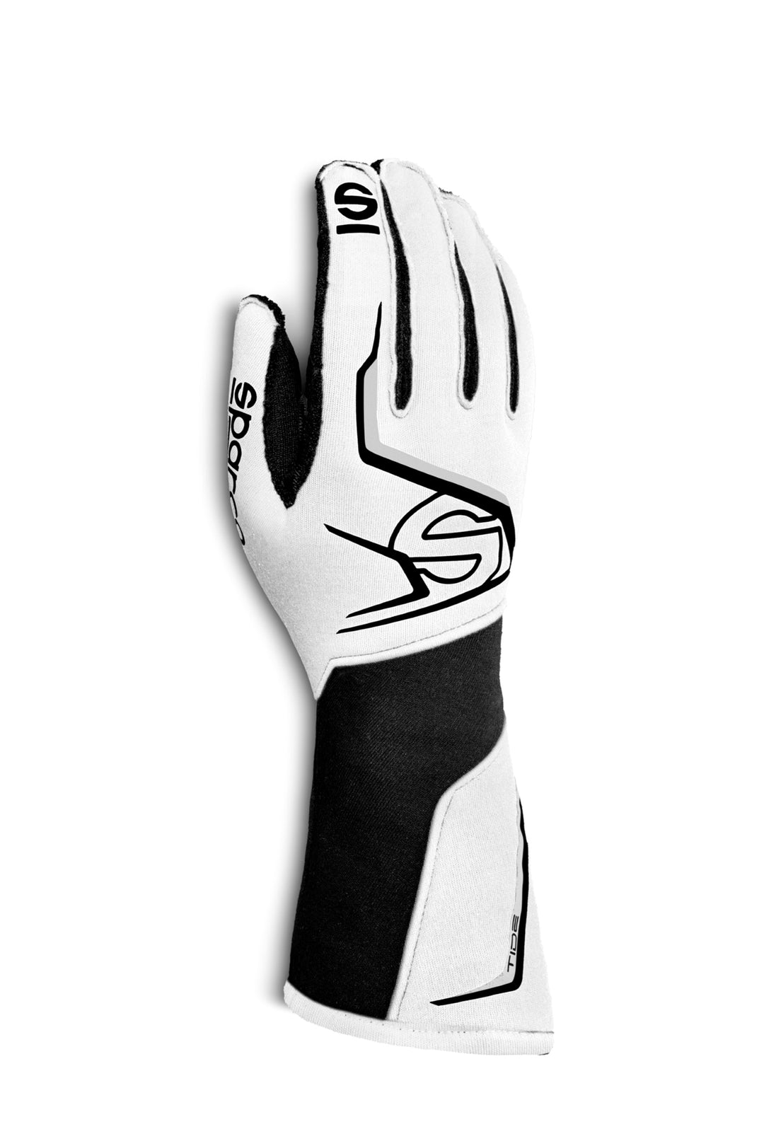 Sparco Tide Racing Gloves - White/Black