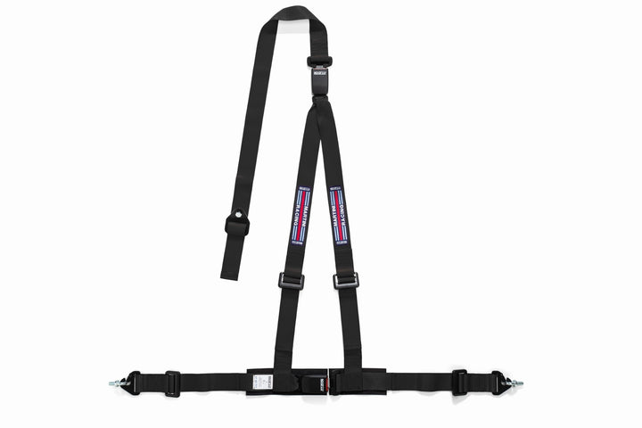 Sparco Martini Racing 2" 3PT Double Release Harness - Black