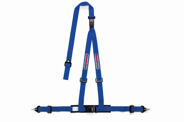 Sparco Martini Racing 2" 3PT Double Release Harness - Blue