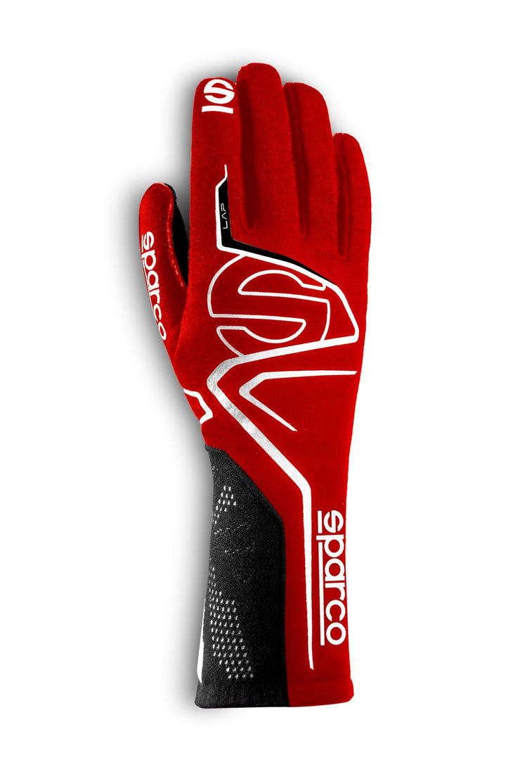 Sparco Lap FIA/SFI Racing Gloves - Red/Black