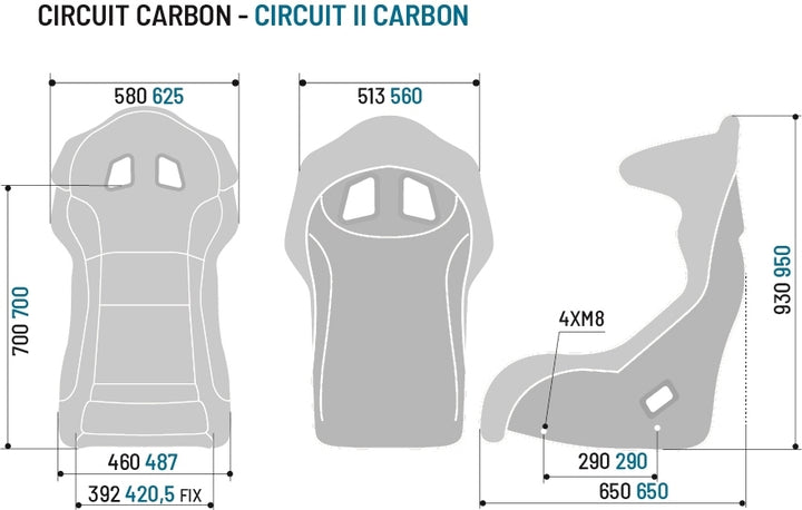Sparco Circuit Carbon FIA Racing Seat
