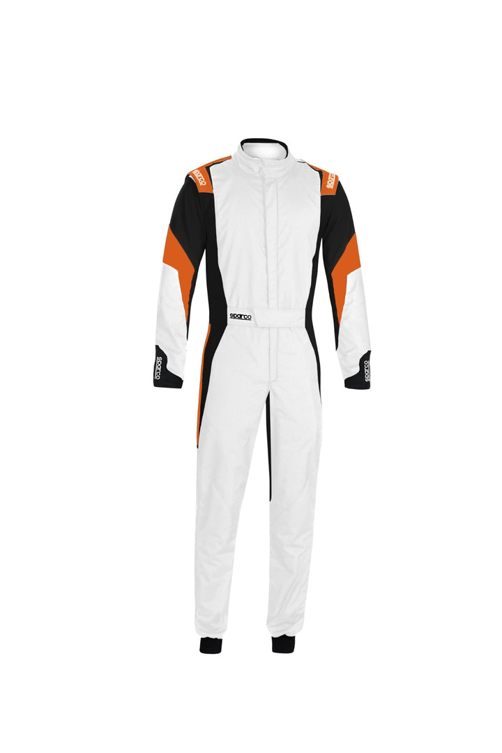 Sparco Competition FIA/SFI Racing Suit - White/Orange