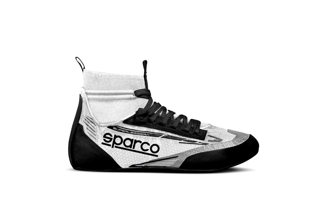 Sparco Superleggera Racing Shoes - White/Black