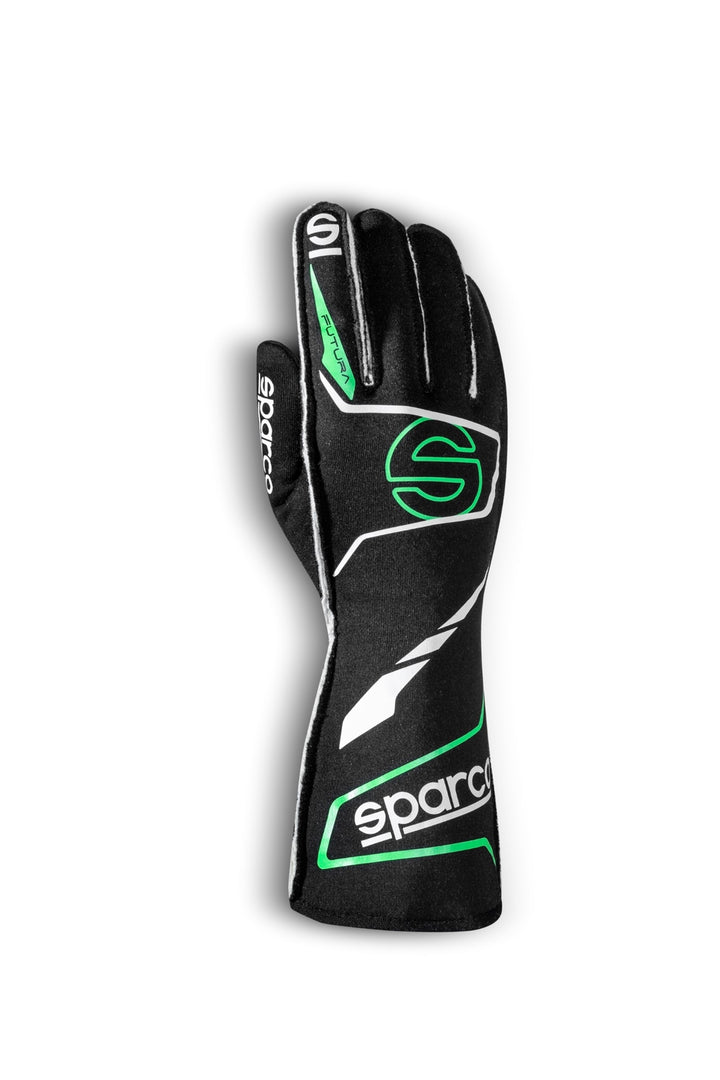 Sparco Futura FIA/SFI Racing Gloves - Black/Green