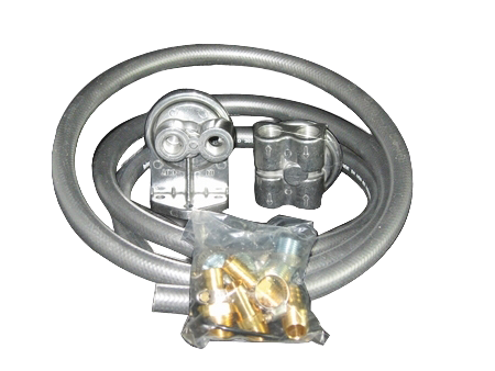 Remote Oil Filter Relocation Kit for Ford 302 / 5.0L, 96 in. Hoses - 716084