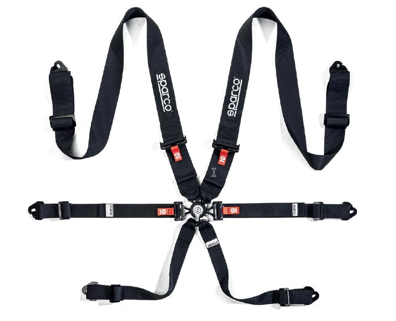 Sparco Comp H-3 6PT Steel Pull-Down 3" Harness