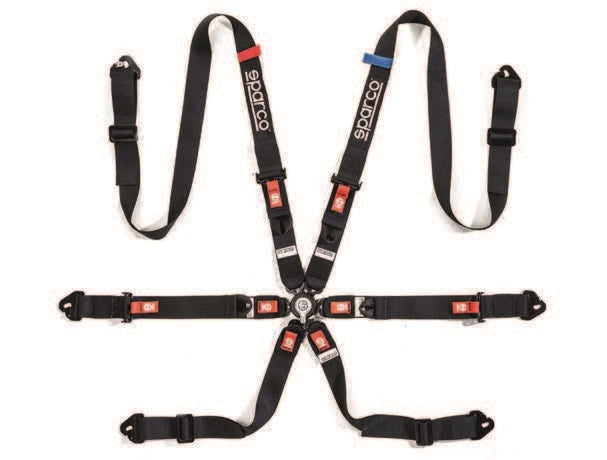 Sparco Comp H-2 6PT Steel Pull-Up 2" Harness