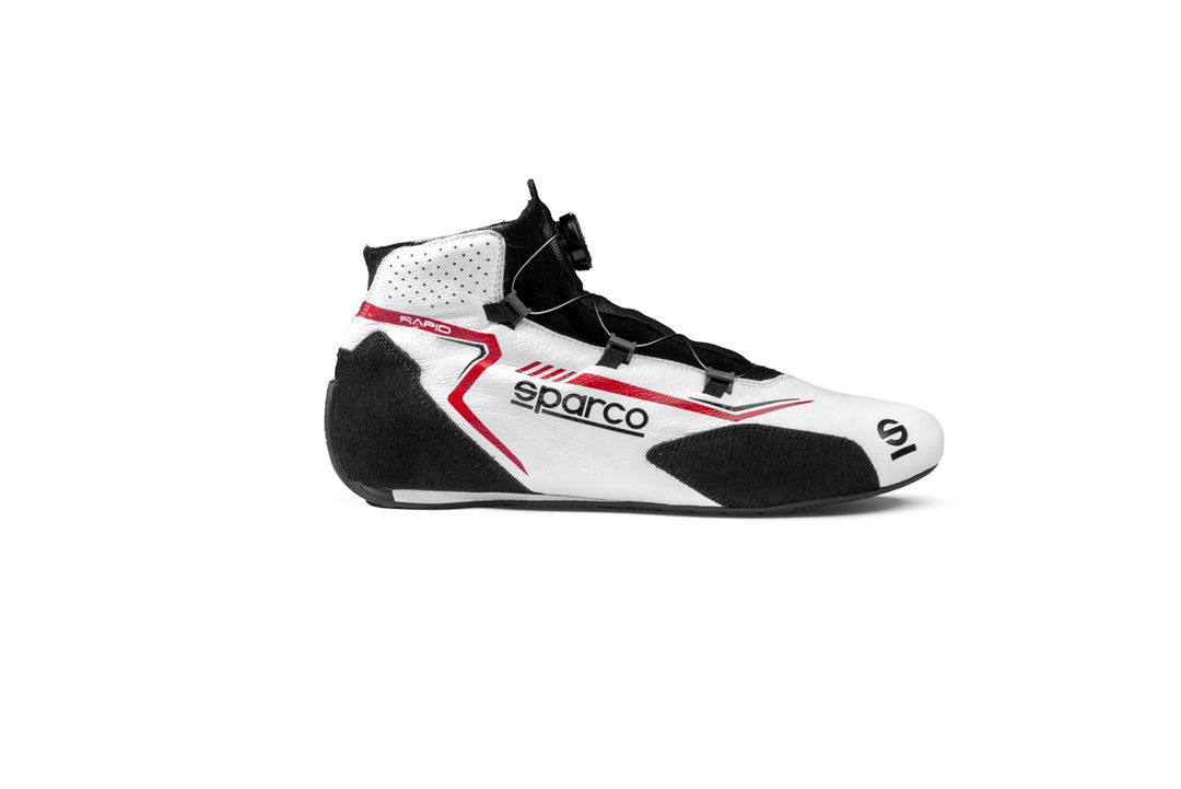 Sparco Rapid Racing Shoes - White/Red