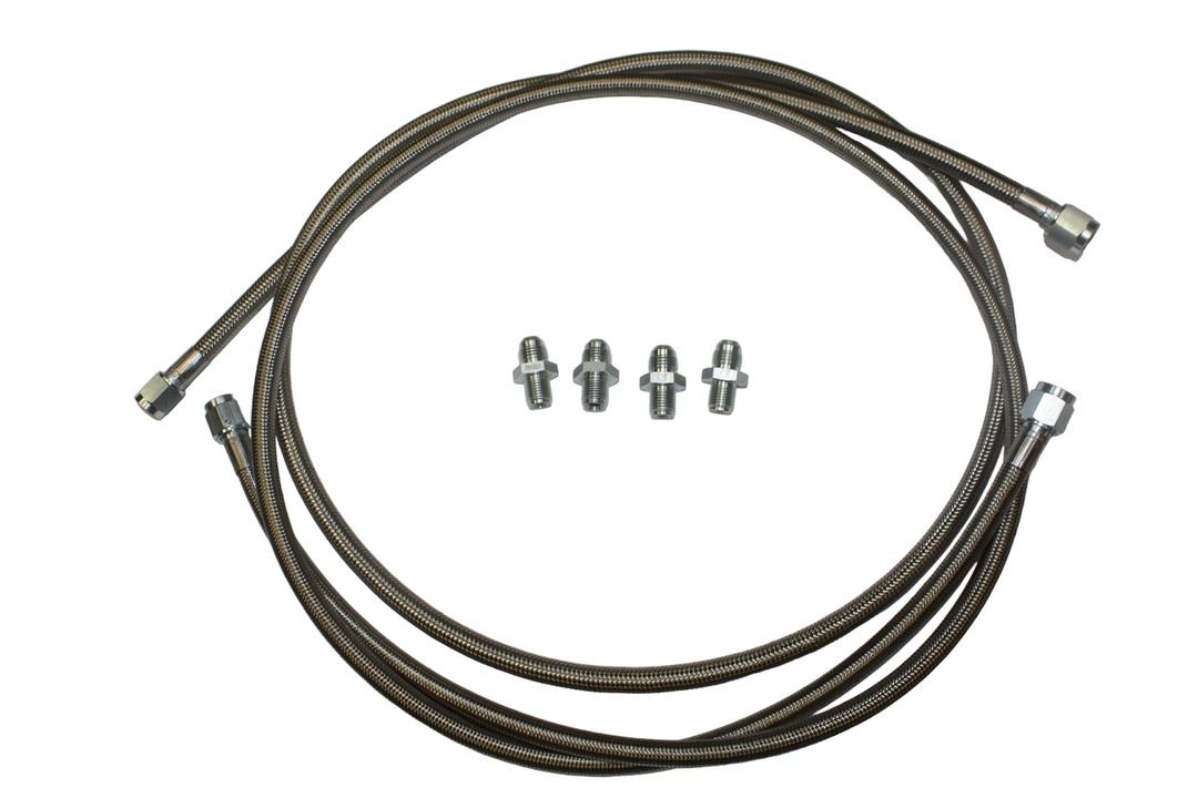 Flexible Transmission Cooler Lines, 5 ft Stainless Braided - 23-1501-60