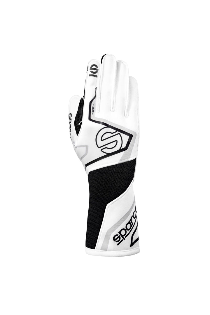 Sparco Tide+ FIA Racing Gloves - White/Black