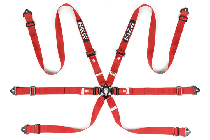 Sparco Comp H-2 6PT Aluminum Pull-Down 2" Harness