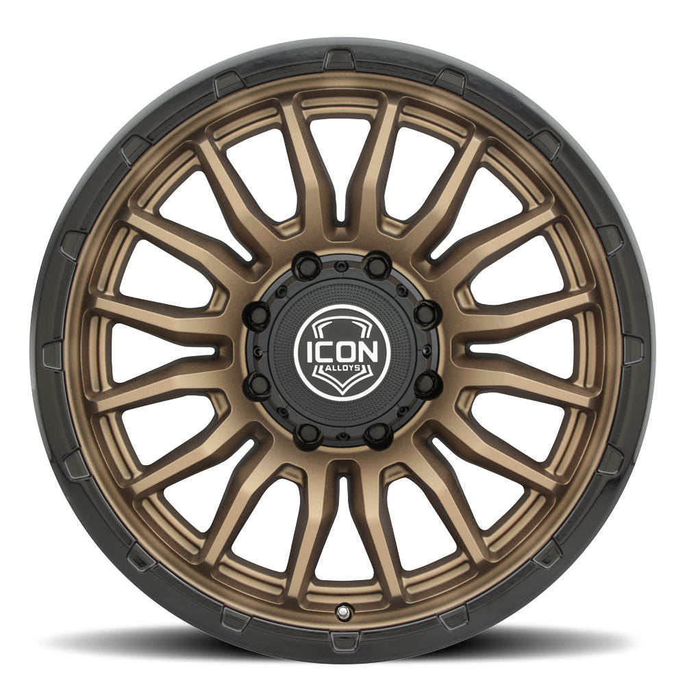 ICON Alloys Cajon Satin Bronze w/ Gloss Black Lip 20x9 8x170 6mm Offset 5.25" BS