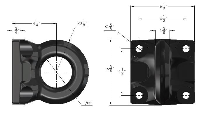 BulletProof Flat Plate Loop (Lunette Ring) Attachment (FLTPLTLOOP)