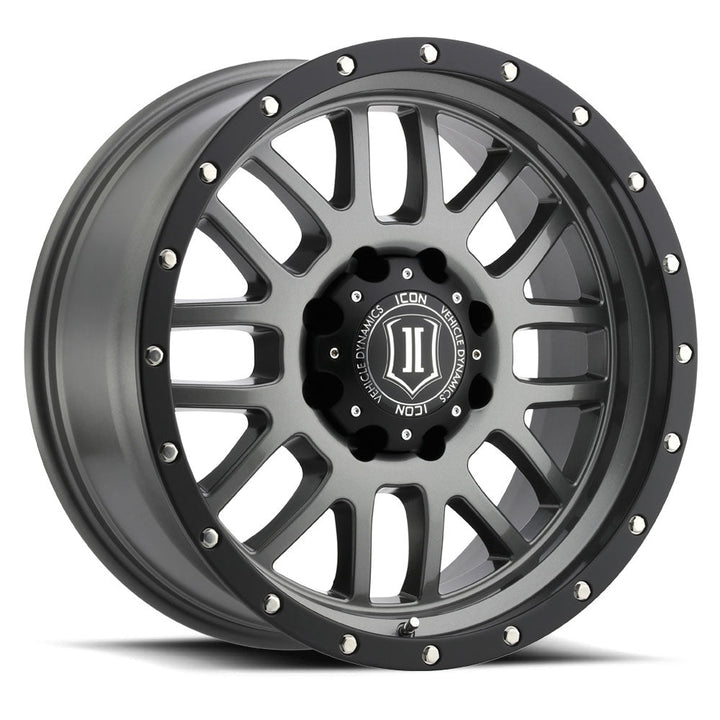 ICON Alloys Alpha Gun Metal 20x9 5x150 16mm Offset 5.625" BS (1220905556GM)