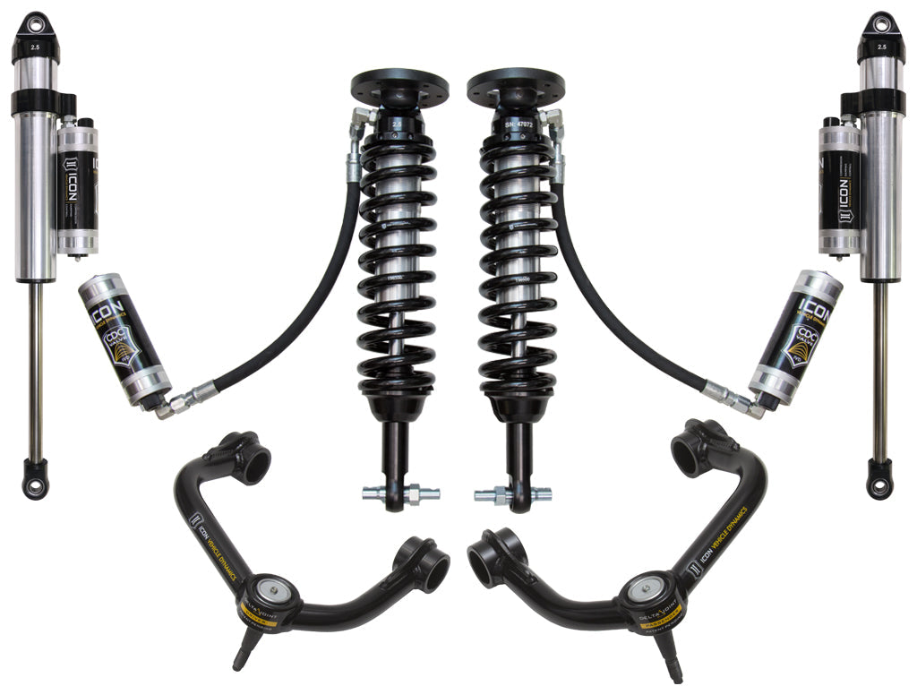 ICON 2015-20 Ford F150 2WD 1.75-3" Lift Stage 5 Suspension System Tubular UCA (K93095T)