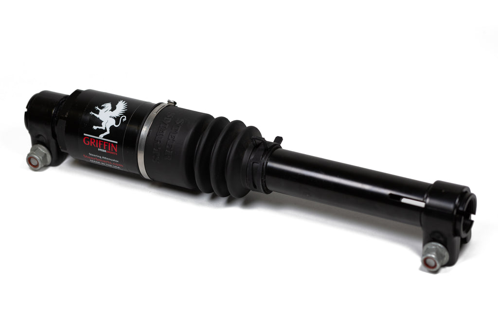 Jeep Steering Attenuator Upgrade for XD Drag Links Griffin XD For 07-24 Wrangler JK/JL, Gladiator Black Bellow Steer Smarts | SKU 07098001-GQSK