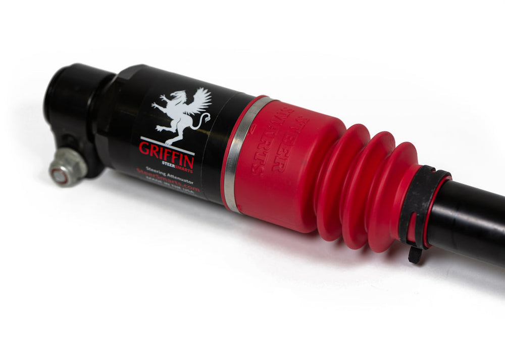 Jeep Steering Attenuator Upgrade for XD Drag Links Griffin XD For 07-24 Wrangler JK/JL, Gladiator Red Bellow Steer Smarts | SKU 07098002-GQSK