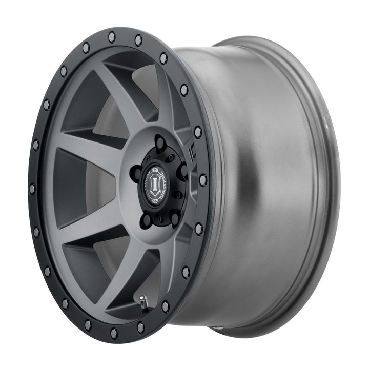 ICON Alloys Rebound Titanium 17x8.5 5x4.5 0mm Offset 4.75" BS (1817856547TT)