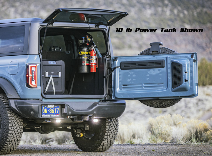 4 Door Bronco Plate - Power Tank or Propane Tank mount (6th Gen 2021+)
