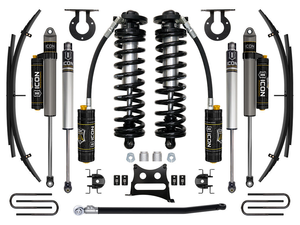 ICON 11-16 Ford F250/F350 2.5-3" Lift Stage 4 Coilover System w/ Leaf Springs (K63194)