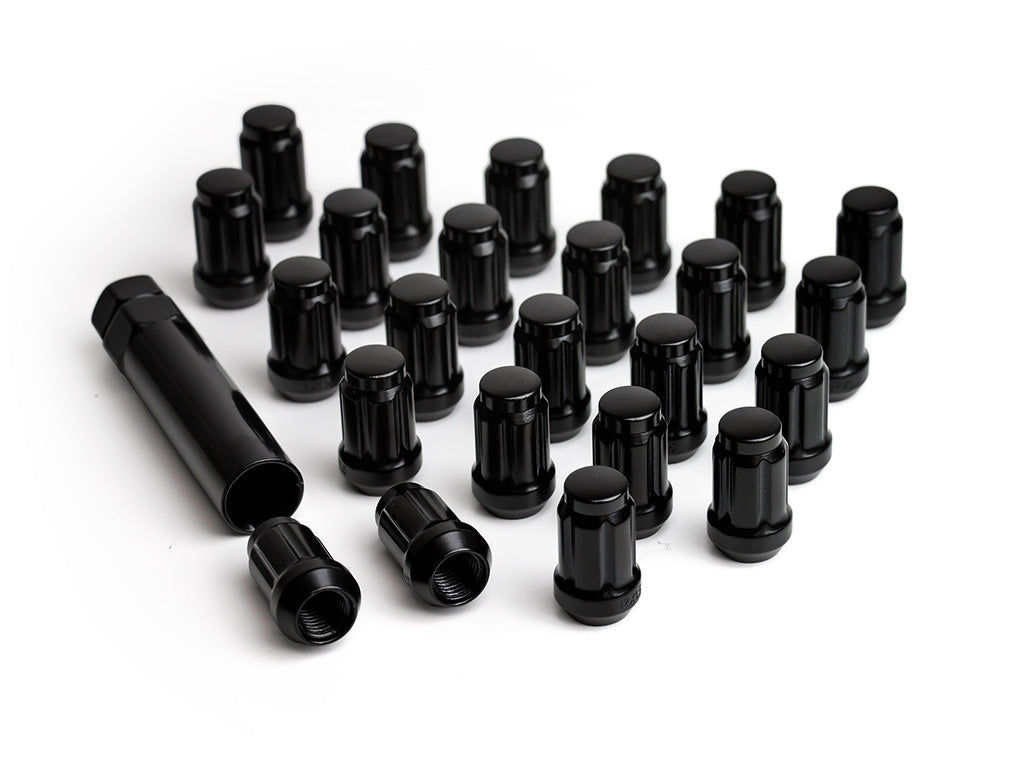 ICON Alloys Lug Nut Kit M12x1.5 Black 24 Count with Lug Key (89121524B)