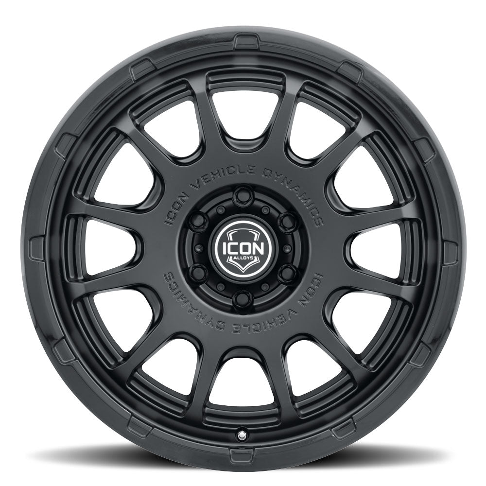 ICON Alloys Rancho Double Black 20x9 6x5.5 0mm Offset 5" BS (8420908350DB)