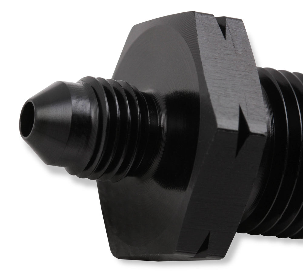 Earl's GM LS Oil Pressure Gauge Adapter Fittings - Black | SKU AT9919BFJERL
