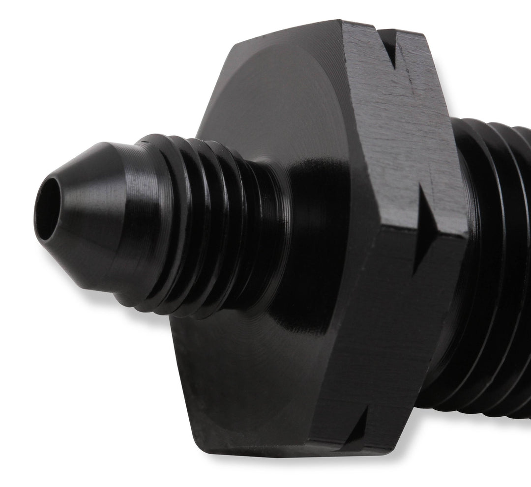 Earl's GM LS Oil Pressure Gauge Adapter Fittings - Black | SKU AT9919BFJERL