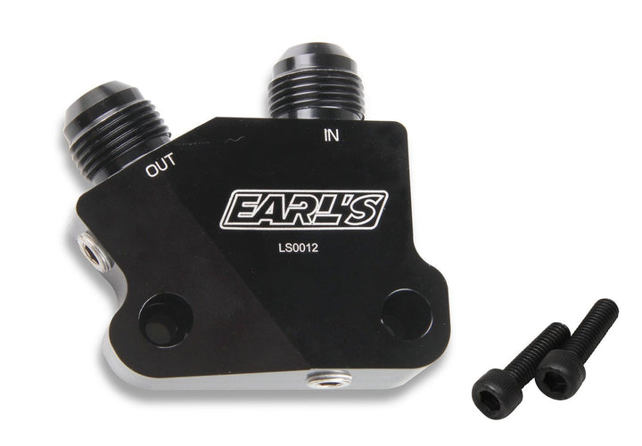 Earl's LS Side Mount Oil Cooler Adapter | SKU LS0012ERL