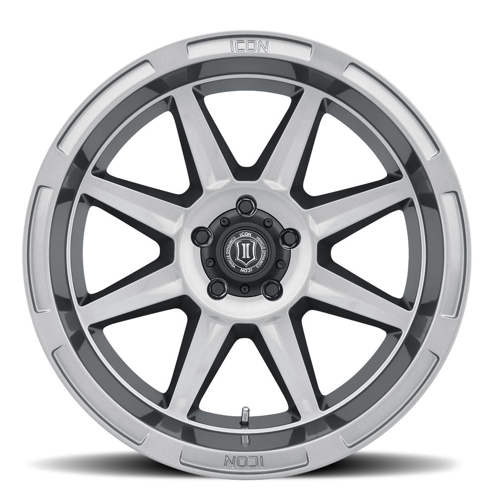 ICON Alloys Bandit Gun Metal 20x10 5x5 -24mm Offset 4.5" BS (6020107345GM)