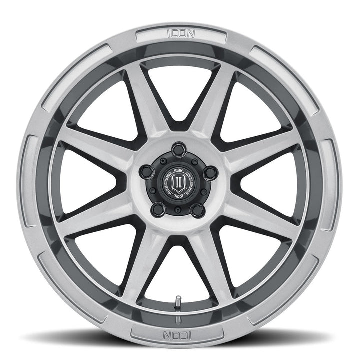 ICON Alloys Bandit Gun Metal 20x10 5x5 -24mm Offset 4.5" BS (6020107345GM)