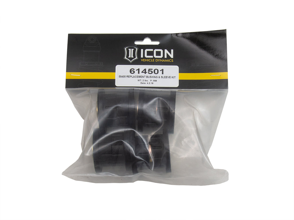 ICON 1996-2004 Toyota Tacoma/1996-2002 4Runner Tubular UCA Replacement Bushing & Sleeve Kit