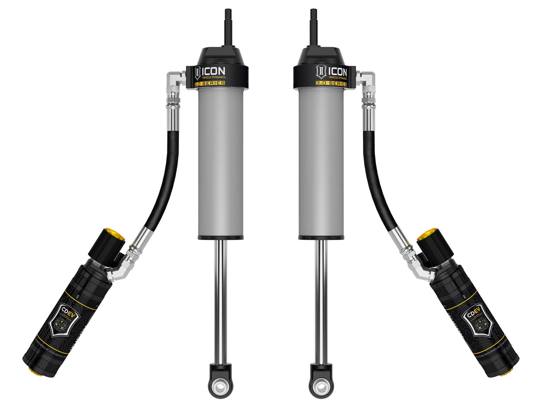 ICON 2017-2026 Ford F-250/350 Super Duty 4WD 0-3" Lift Front VS 3.0 Shocks Remote Res w/CDEV Pair